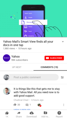 Video Watch (comments)